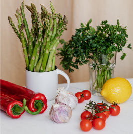 Colorful vegetables on a table. Blog. Best diet that can also reverse heart disease? Plant-based.